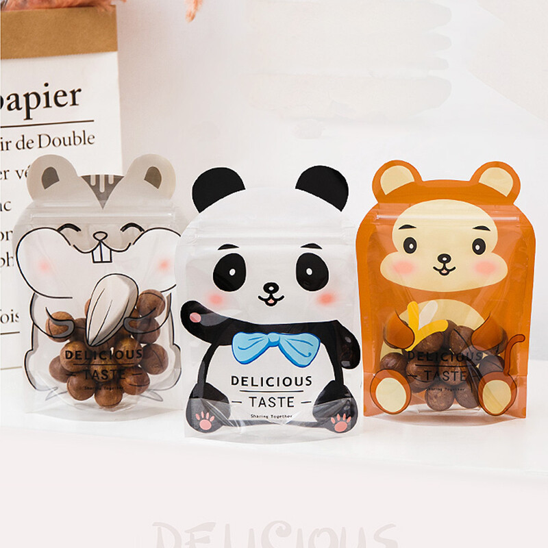 Cartoon Gift bag,Candy bag,Cookies packaging,Goodies bag,Snacks bag,Nuts bag,Reusable transparent plastic packaging,Storage Bag,Packing bag for birthday/Children's Day