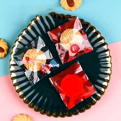 Candy/Cookies/Snacks/Chocolate/Macarons Packaging Bag Xmas Opp bag for Valentine's Day/Party/Graduation Wrapping paper Transparent packaging bag Sealed bag Party Supplies for kid Self-Adhesive bag